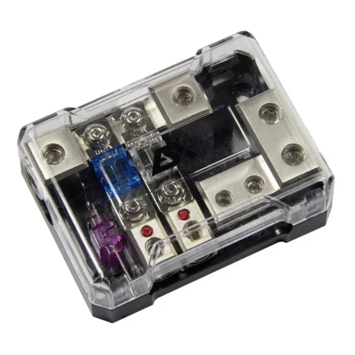 ESX DFD22G – Säkringshållare och jordblock – 2x Mini ANL