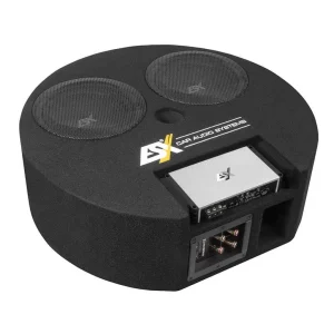 ESX DBX800Q + QM500.2 – Reservhjulsbaslåda – 2-kanals slutsteg