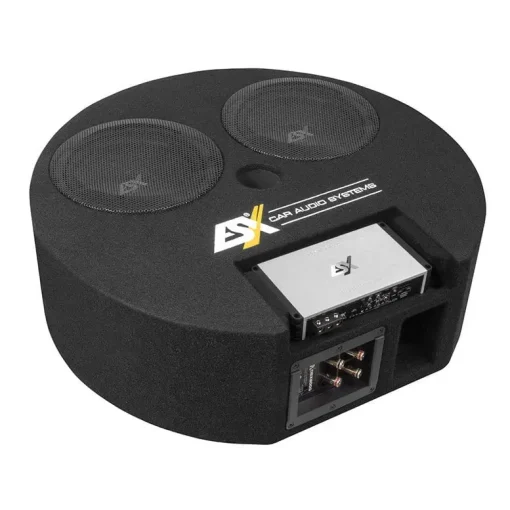 ESX DBX800Q + QM500.2 – Reservhjulsbaslåda – 2-kanals slutsteg