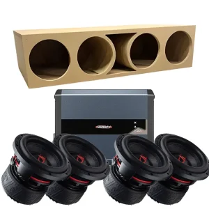 Chevrolet 1959-70 Baspaket – 4x DD Audio 608f 8 tum basar + SD5000.1 monoblock
