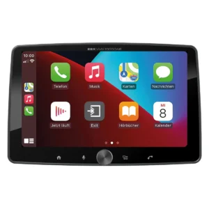 ESX VMX1000DAB – Enkeldin bilstereo – Trådlös CarPlay & Android Auto – 10,1 tum skärm