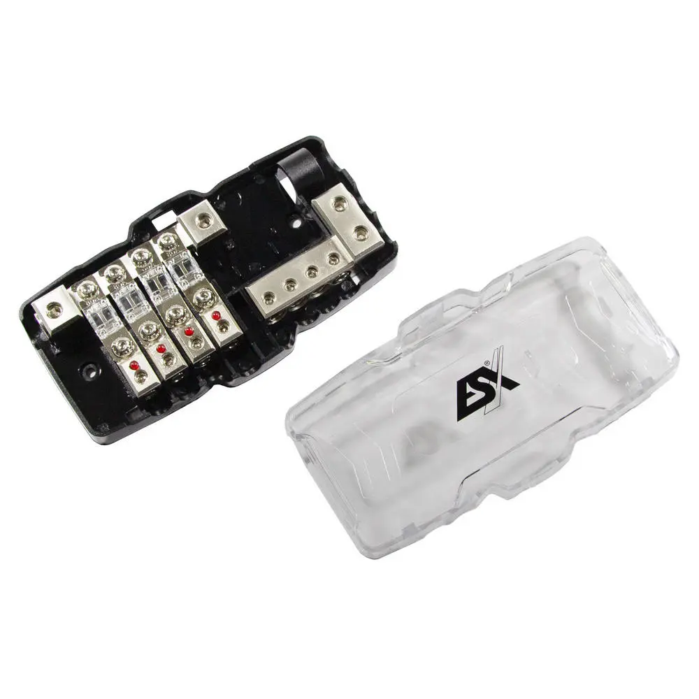 ESX DFD2/4G - Säkringshållare - Mini ANL + jordblock - 4 platser - Bild 3